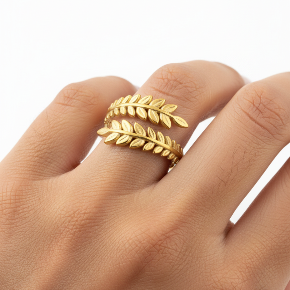 Gold Leaf Ring
