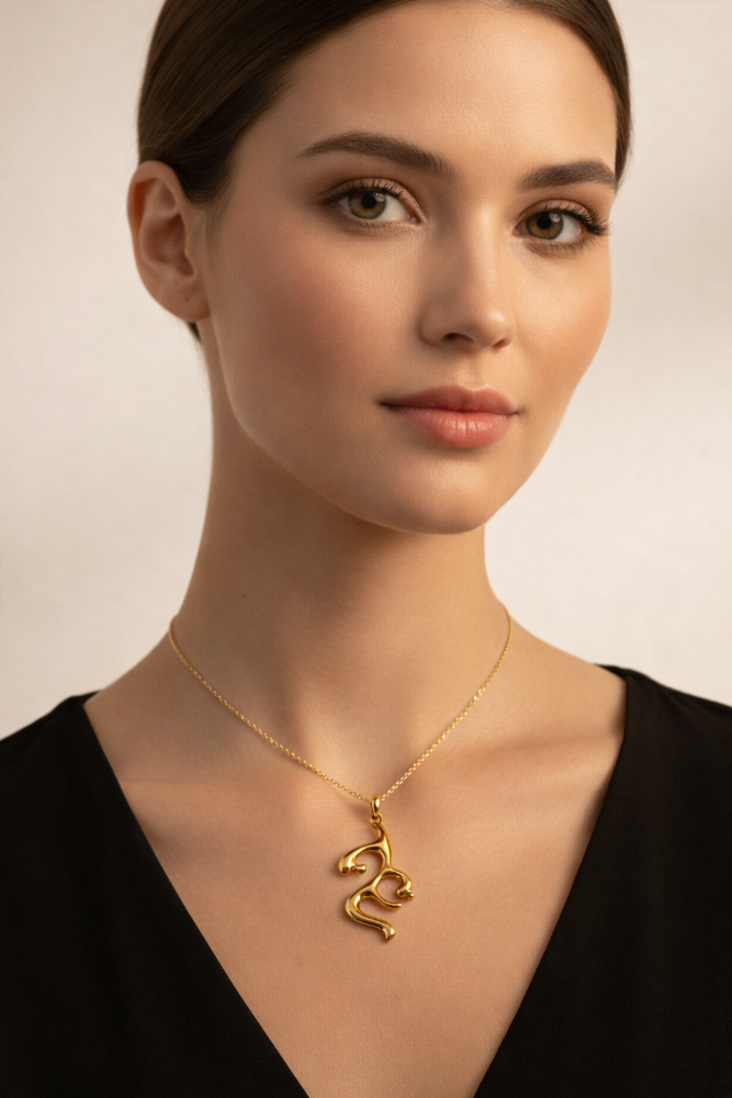 Irregular Abstract Pendant Necklace
