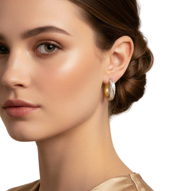 Twisted Hoop Earrings