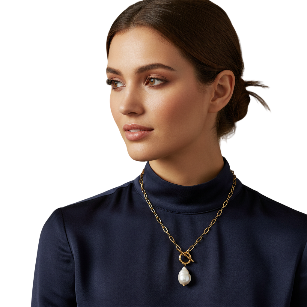 Baroque Pearl Pendant Necklace