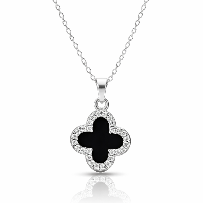 Clover Pendant Necklace – Reversible Elegance