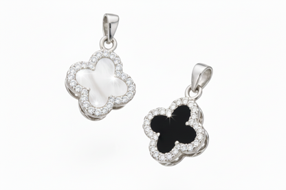 Clover Pendant Necklace – Reversible Elegance