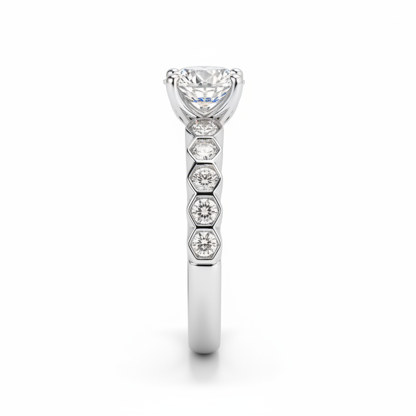 Moissanite Solitaire Ring