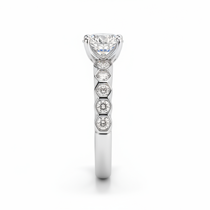 Moissanite Solitaire Ring