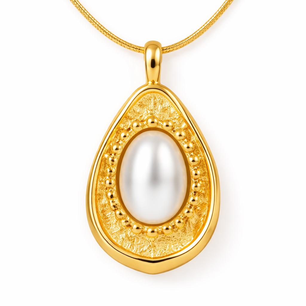 Gold Pearl Necklace