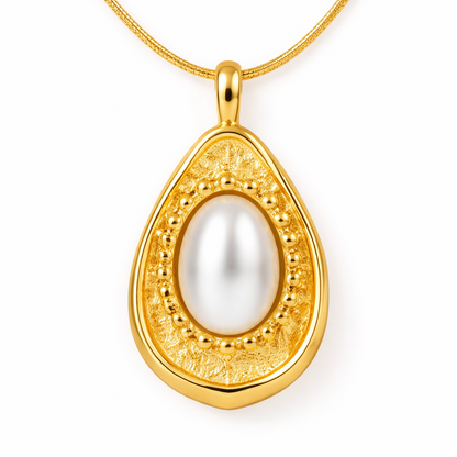 Gold Pearl Necklace