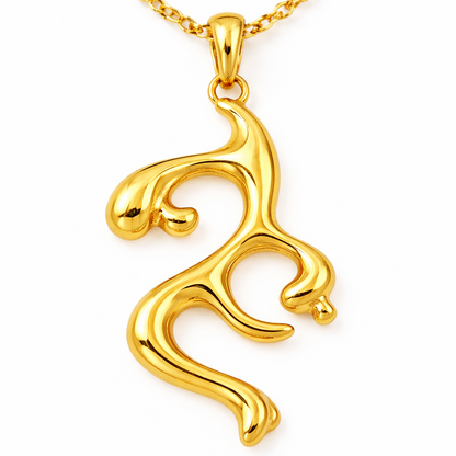 Irregular Abstract Pendant Necklace