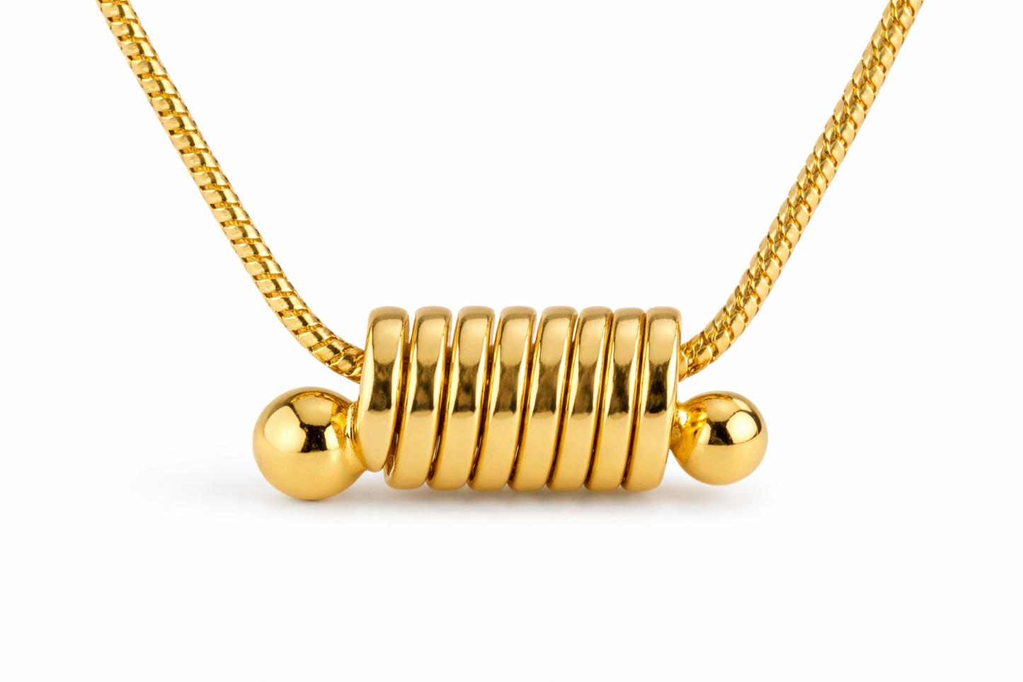 Textured Bar Pendant Necklace
