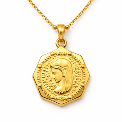 Layered Coin Pendant Necklace