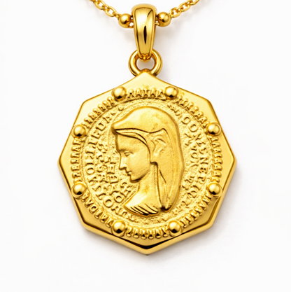 Layered Coin Pendant Necklace