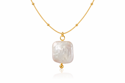 Baroque Pearl Gold Necklace
