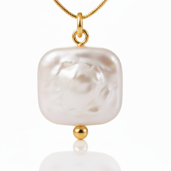 Baroque Pearl Gold Necklace