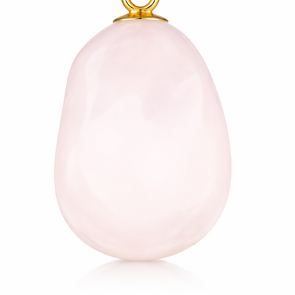 Rose Quartz Drop Necklace