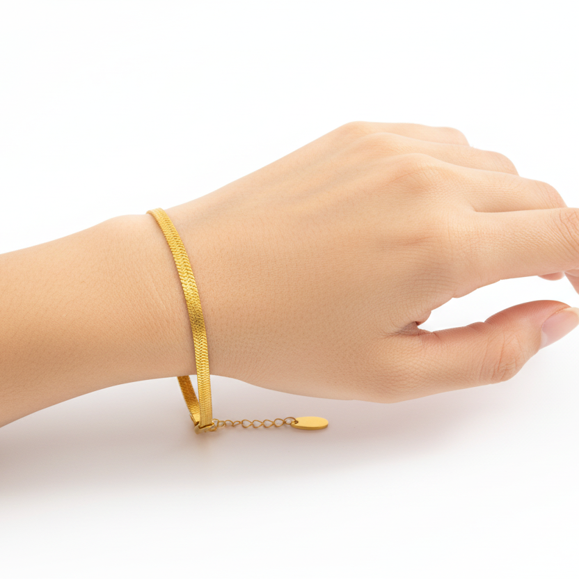Textured Chain Bracelet