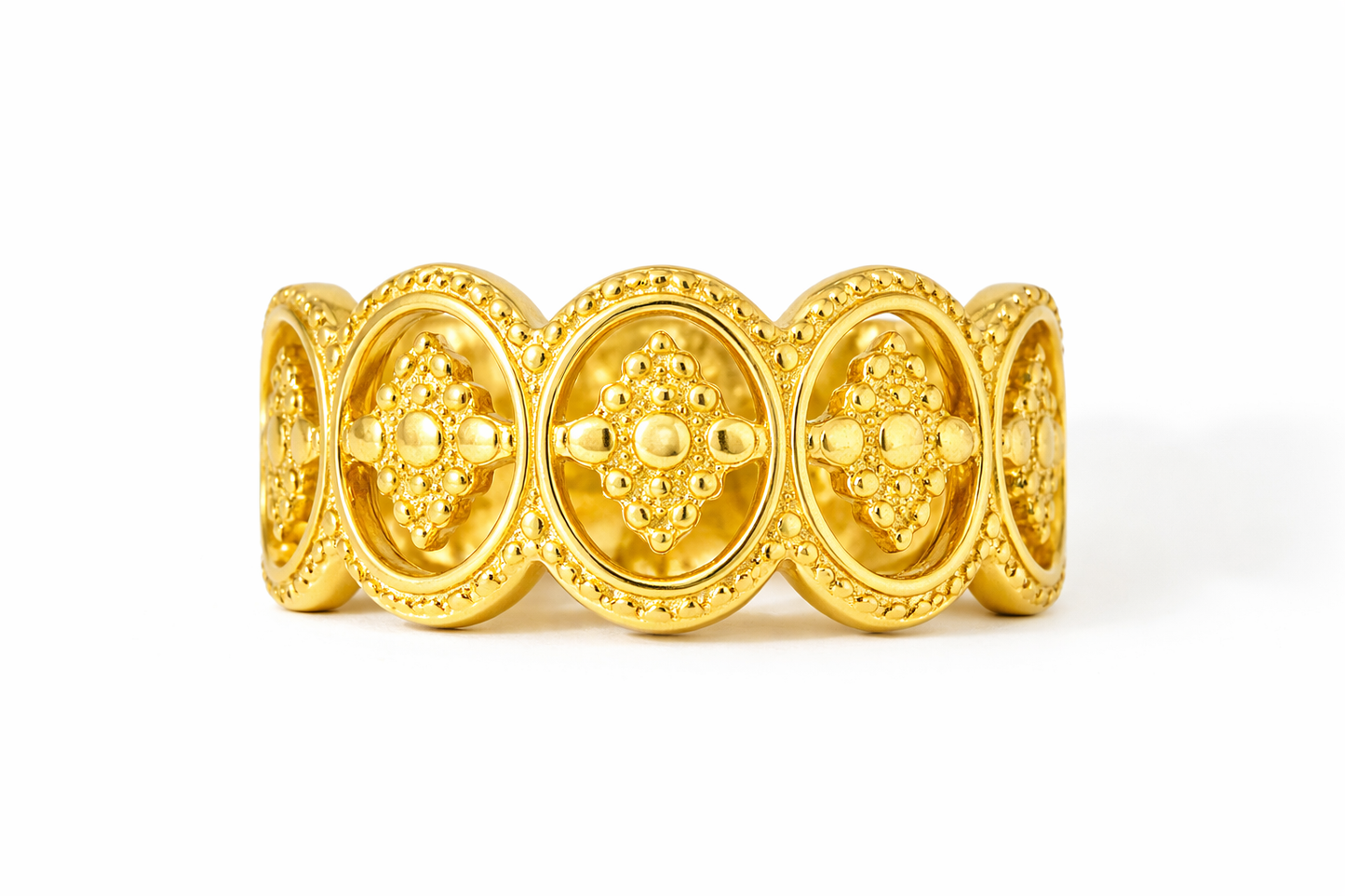 Geometric Circle Open Ring