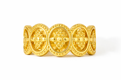 Geometric Circle Open Ring