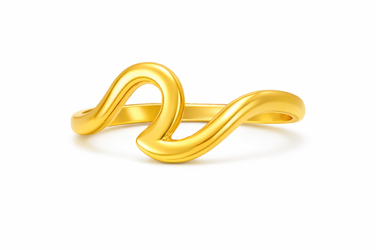 Irregular Gold Open Ring