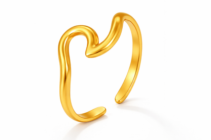 Irregular Gold Open Ring