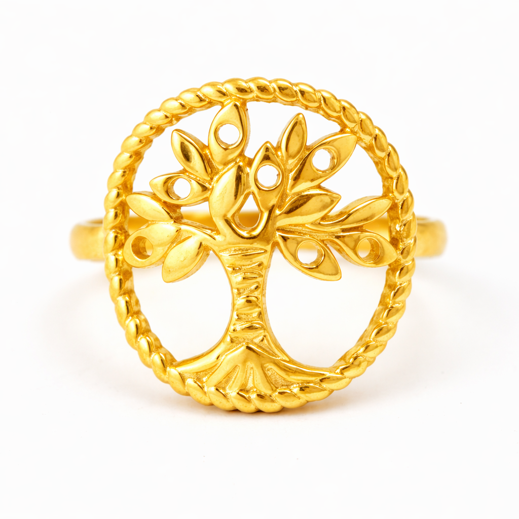 Gold Tree of Life Ring
