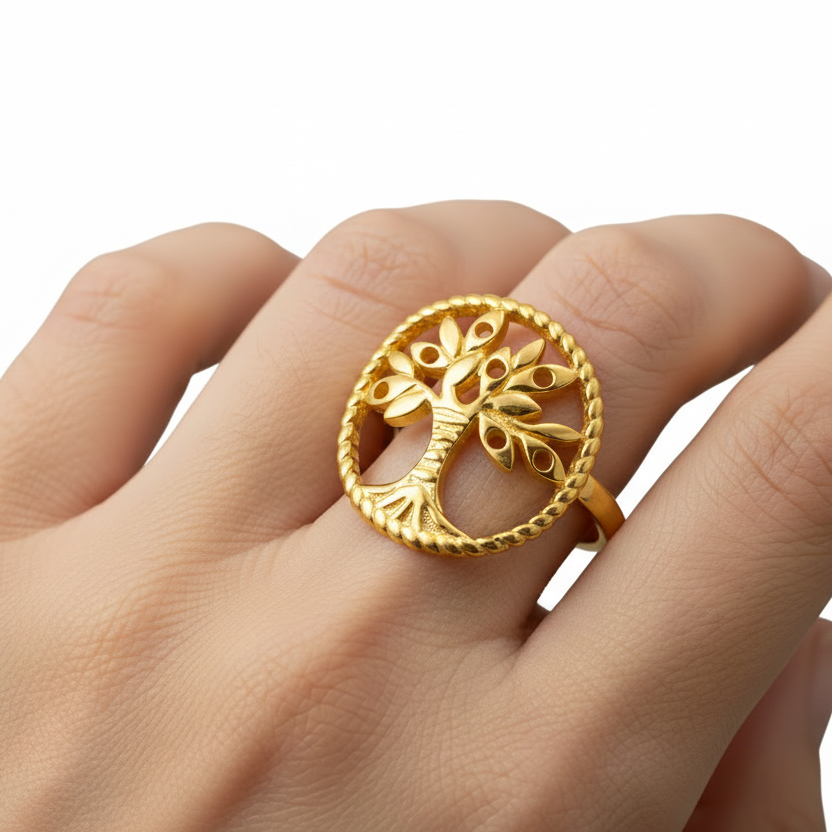 Gold Tree of Life Ring
