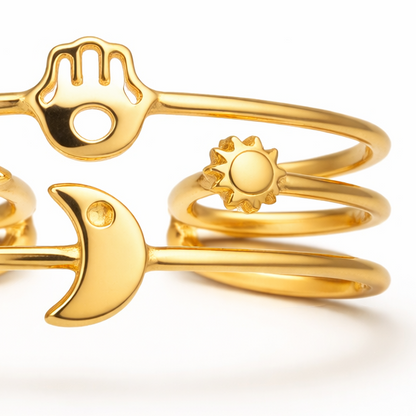 Gold Celestial Orbit Ring