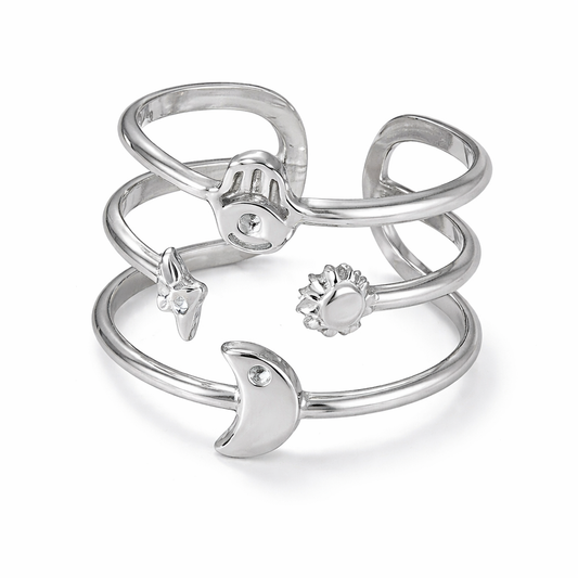 Silver Celestial Orbit Ring