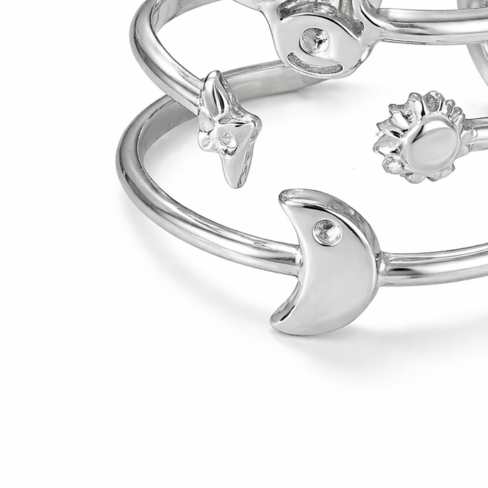 Silver Celestial Orbit Ring