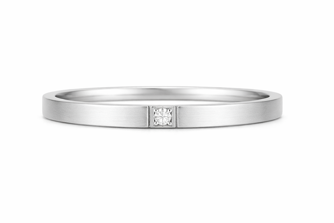 Silver Diamond Ring