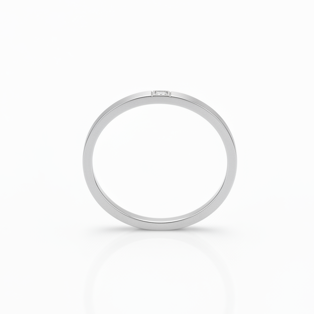 Silver Diamond Ring