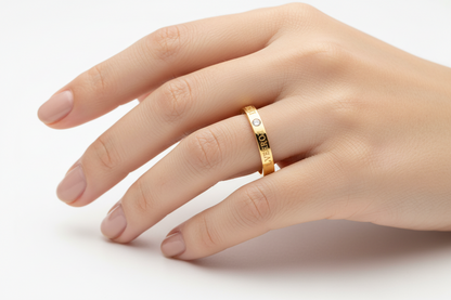 Gold Diamond Love Forever Ring