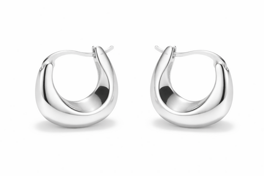 U-Shaped Hoop Earrings