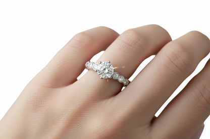 Moissanite Solitaire Ring