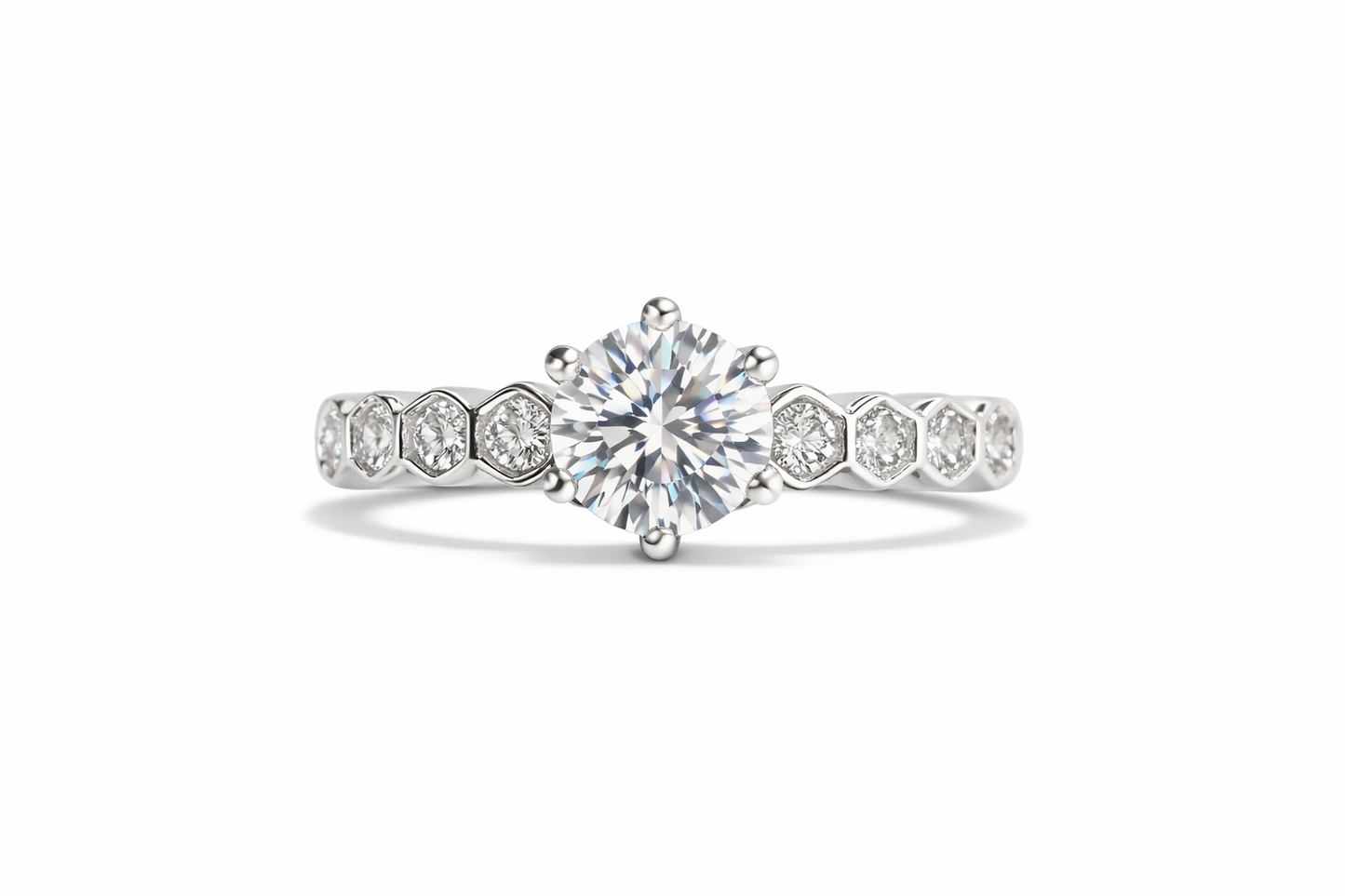 Moissanite Solitaire Ring