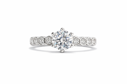 Moissanite Solitaire Ring