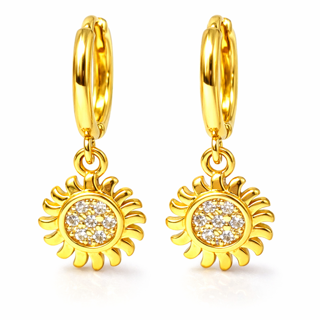 Sunburst Dangle Earrings
