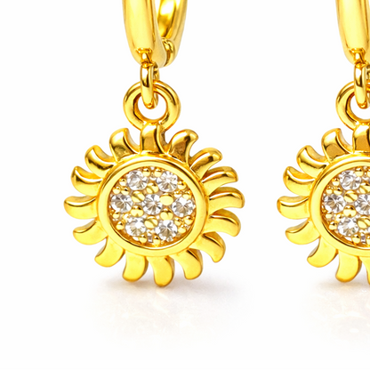 Sunburst Dangle Earrings