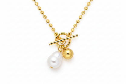 Freshwater Pearl Toggle Necklace