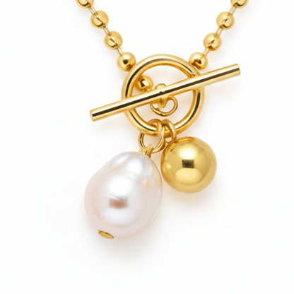 Freshwater Pearl Toggle Necklace