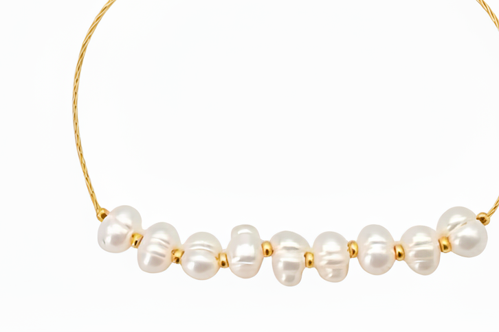 Gold Freshwater Pearl Bracelet