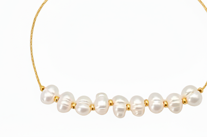 Gold Freshwater Pearl Bracelet