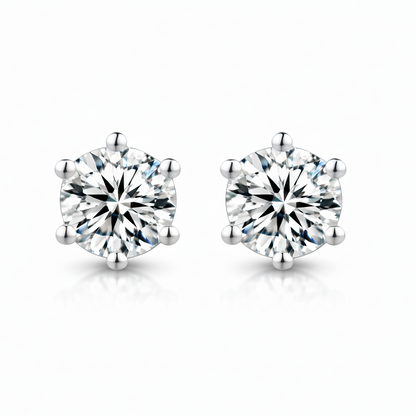 Classic Moissanite Stud Earrings