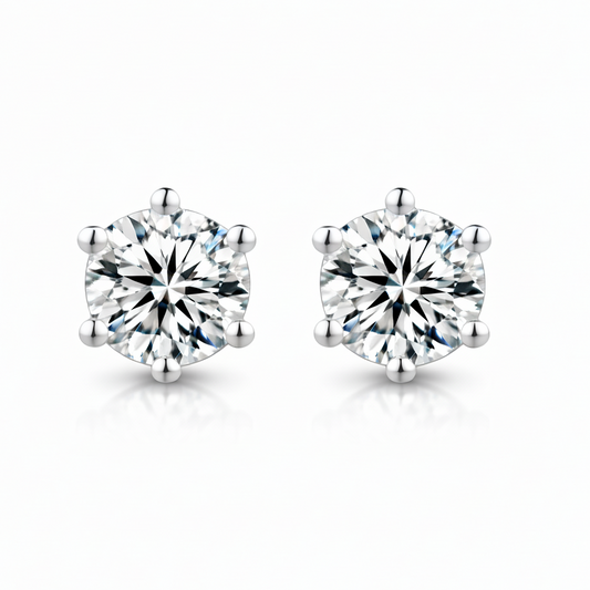 Classic Moissanite Stud Earrings