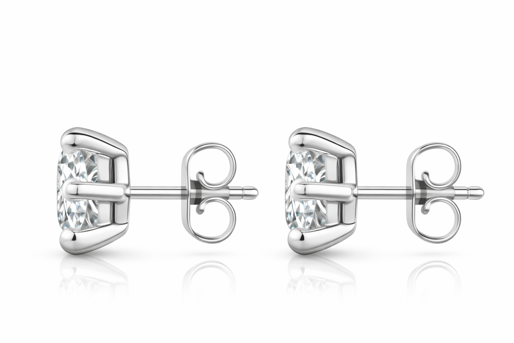 Classic Moissanite Stud Earrings
