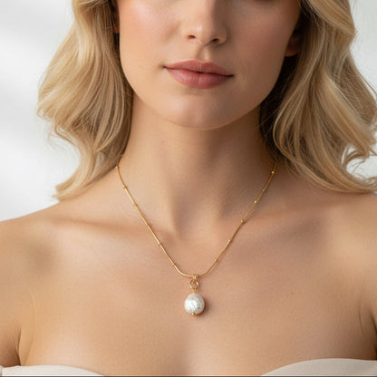 Freshwater Pearl Drop Necklace