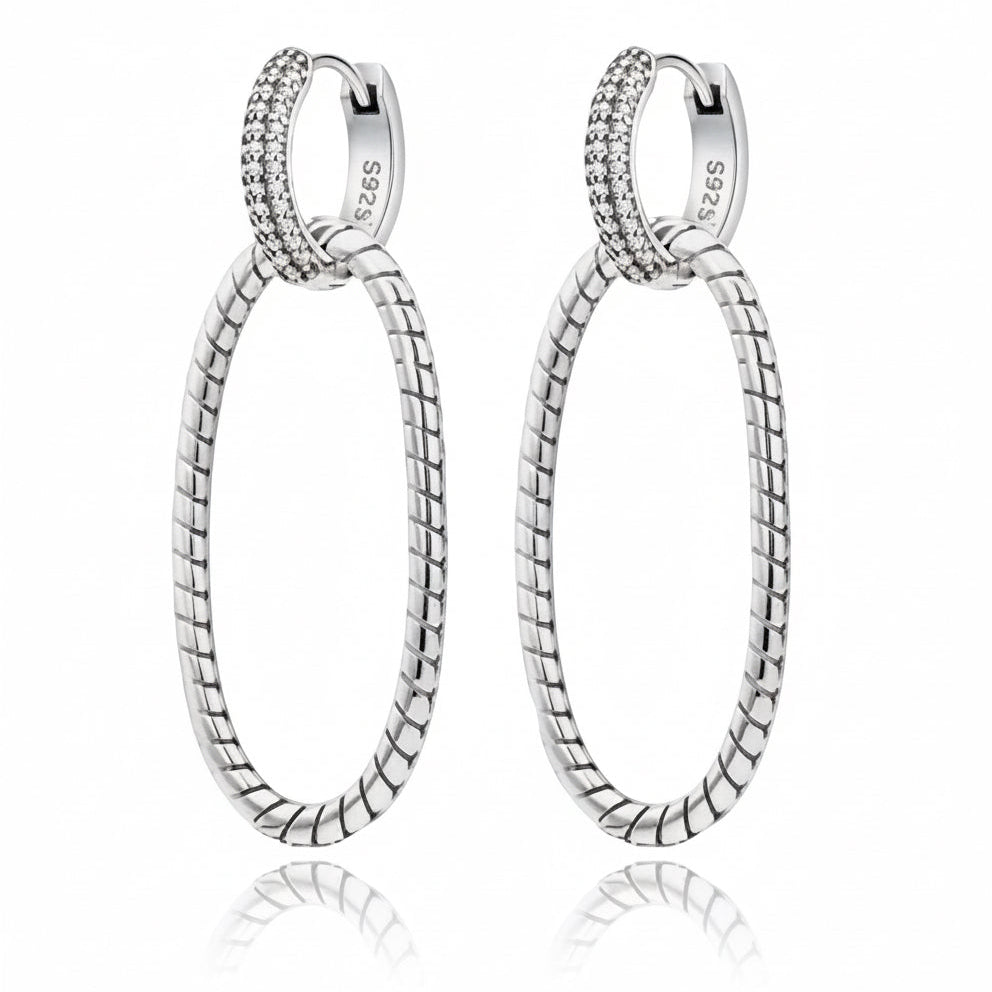 Silver Hoop Earrings