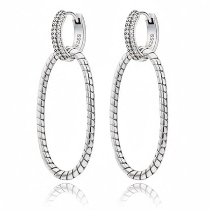 Silver Hoop Earrings