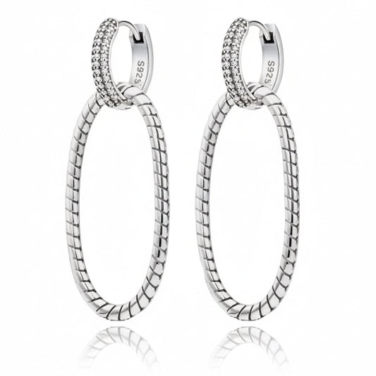 Silver Hoop Earrings