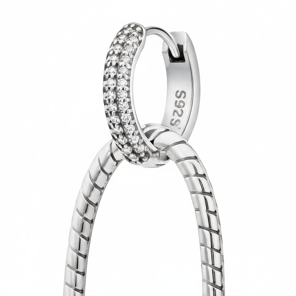 Silver Hoop Earrings