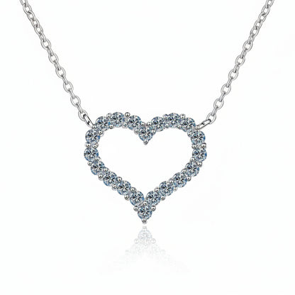 Heart Design Moissanite Necklace