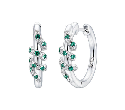 Snake Hoop Earrings